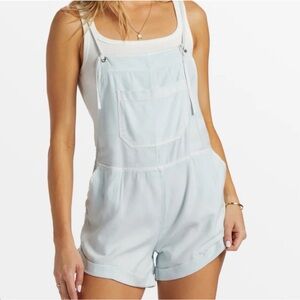 Billabong Sky Blue Women's Denim Overalls